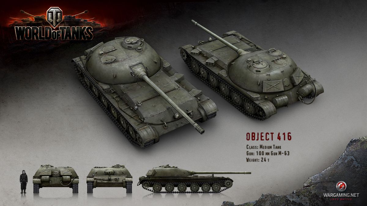 World of Tanks Render (Official Website, Vehicle Renders (2016)): Object 416