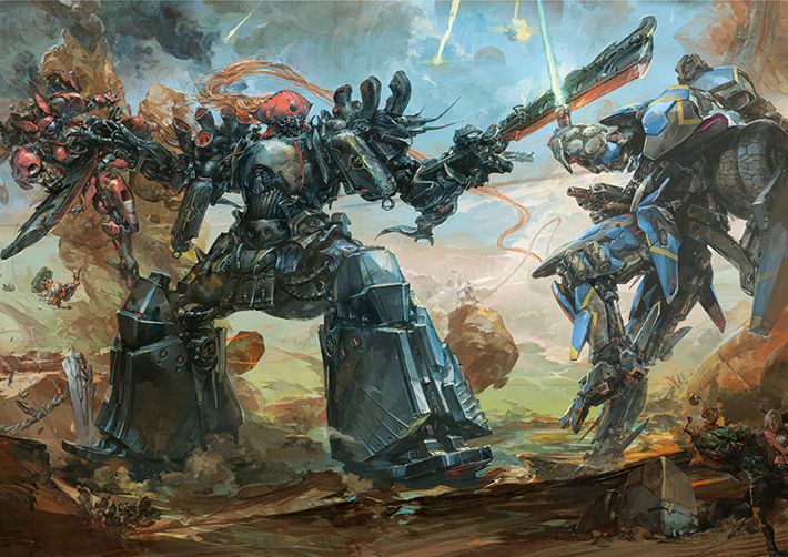 Xenoblade Chronicles X Concept Art (Official US Website): Skell Battle