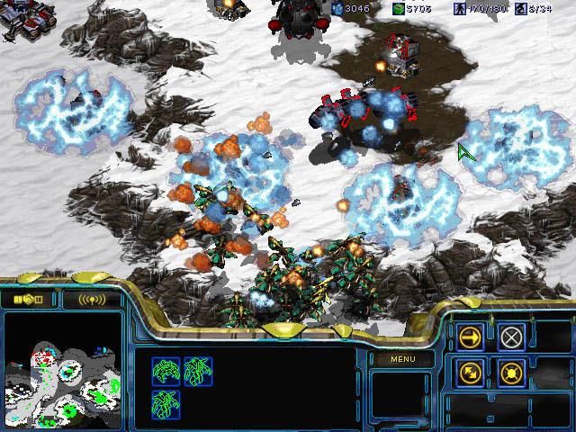 StarCraft: Brood War Screenshot (Blizzard Entertainment website, 2000): Well placed Disruption Webs allow for precise aerial strikes