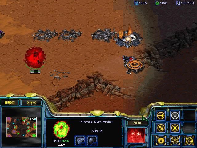 StarCraft: Brood War Screenshot (Blizzard Entertainment website, 2000): ...employs Mind Control to eliminate the threat...