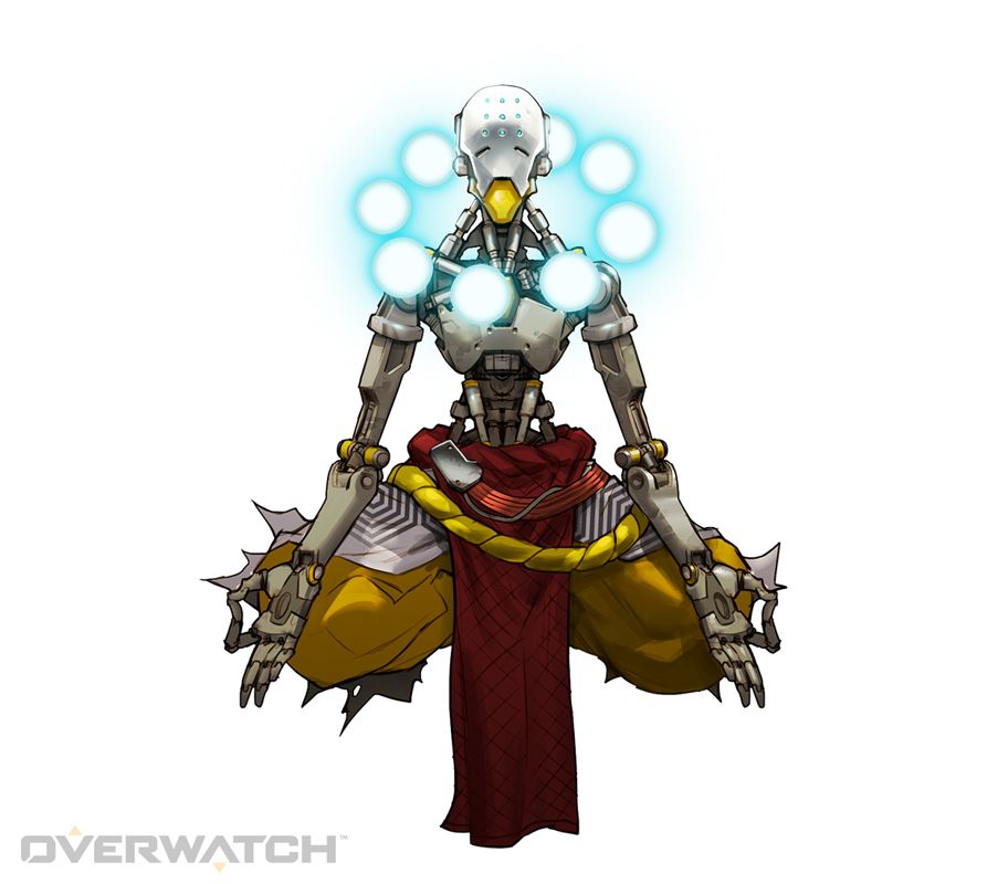 Overwatch Concept Art (Official Website): Zenyatta Concept