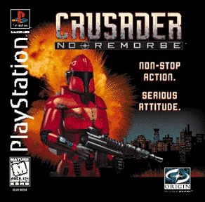 Crusader: No Remorse Other (ORIGIN Systems website, 1997): PlayStation box art
