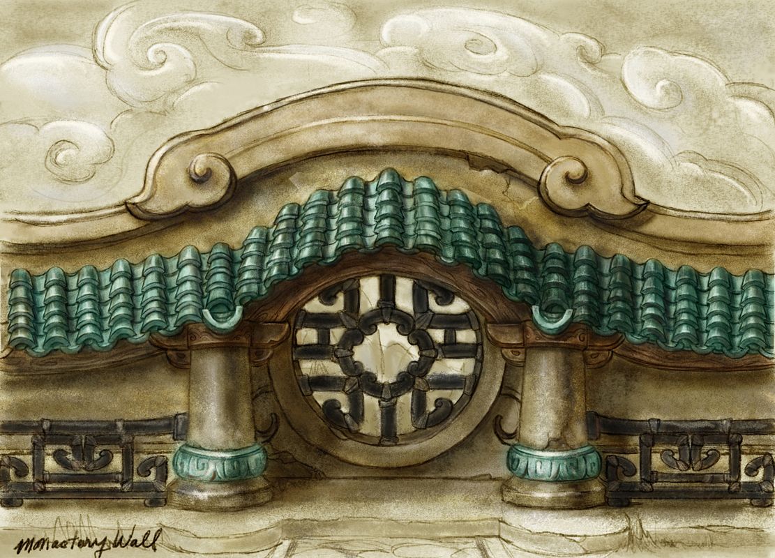 World of WarCraft: Mists of Pandaria Concept Art (Battle.net, World of Warcraft page (2016)): Monastery Wall