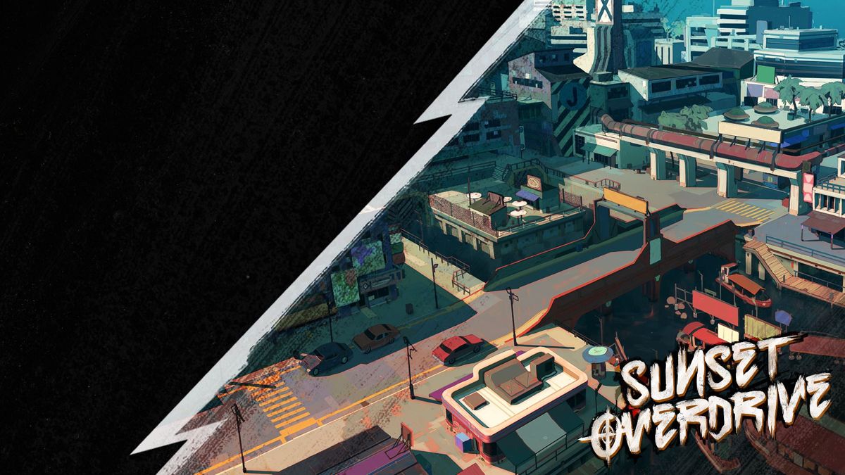 Sunset Overdrive Other (Official Xbox Live achievement art): Chaos in the Harbor District