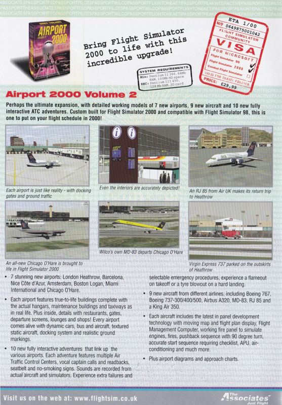 Airport 2000: Volume 2 Catalogue (Catalogue Advertisements): From a catalogue that was included in the box of Airbus 2000 UK CD release (1999)