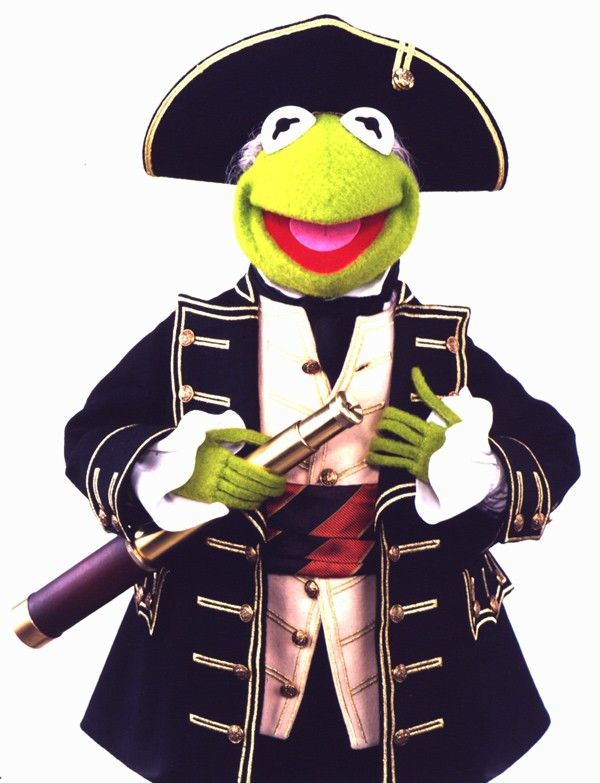 Muppet Treasure Island Other (Activision E3 1996 Press Kit): Kermit the Frog stars as Captain Smollett in the Muppet Treasure Island CD-ROM game.