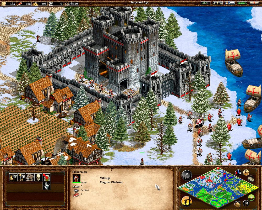 Age of Empires II: The Conquerors Screenshot (Ensemble Studios website, 2000): Winter Fortress