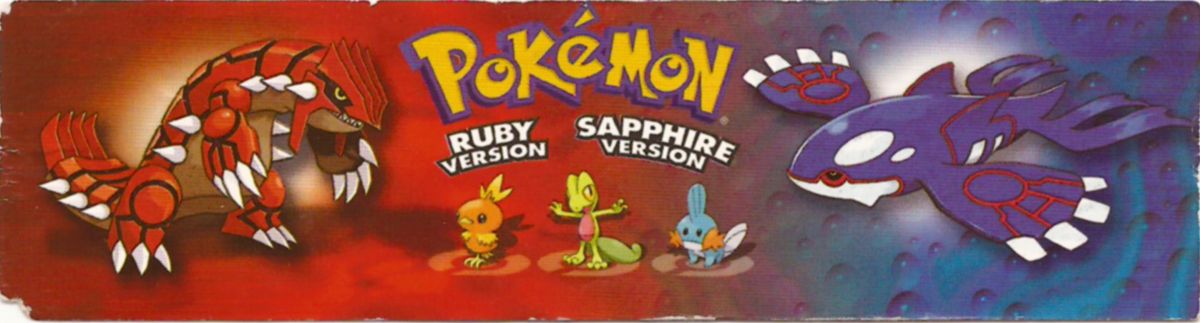 Pokémon Sapphire Version Other (Bookmark)