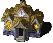 Knights and Merchants: The Shattered Kingdom Other (Official website (English), 2001): Schoolhouse In-game building sprite