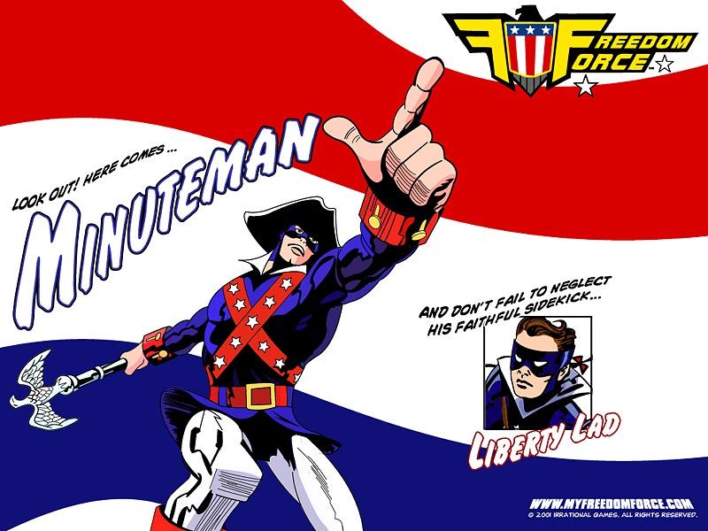 Freedom Force Wallpaper (Official website wallpapers): Minute Man