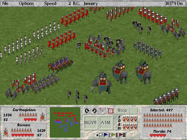 Caesar II Screenshot (Sierra On-Line website, 1996)