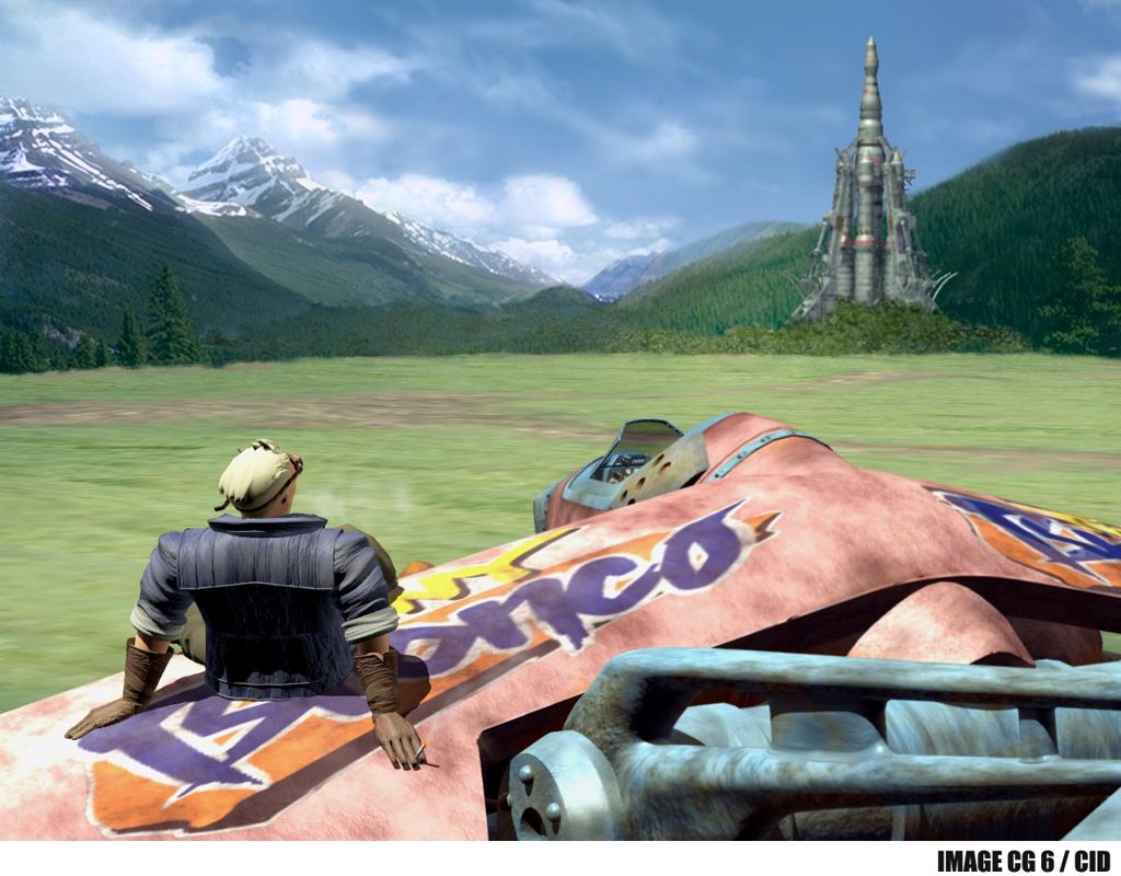 Final Fantasy VII Wallpaper (Press kit): CG6 Sid