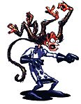 Earthworm Jim: Special Edition Concept Art (Activision website, 1996): ...let's not forget Professor Monkey-for-a-Head!