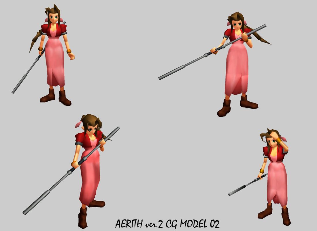 Final Fantasy VII Render (Press kit): Aerith