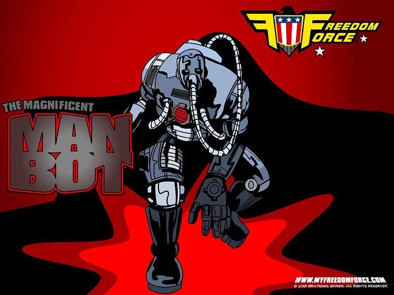 Freedom Force Wallpaper (Official website wallpapers): Man-Bot