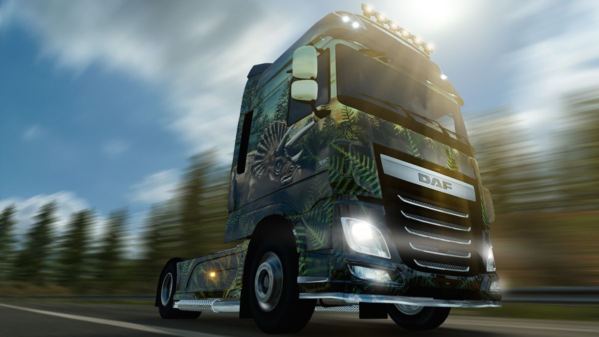 Euro Truck Simulator 2: Prehistoric Paint Jobs Pack Screenshot (blog.scssoft.com, official blog of SCS Software)