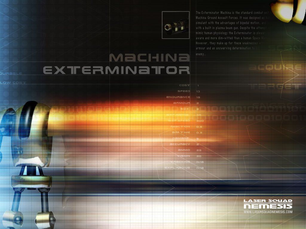 Laser Squad: Nemesis Wallpaper (Official website wallpapers): Machina Exterminator