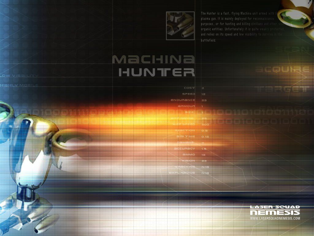 Laser Squad: Nemesis Wallpaper (Official website wallpapers): Machina Hunter