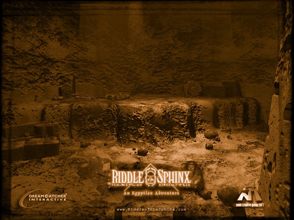 Riddle of the Sphinx: An Egyptian Adventure Wallpaper (Official website wallpapers): Cavern Sepia