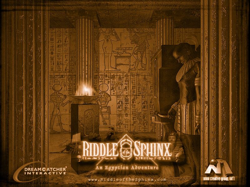 Riddle of the Sphinx: An Egyptian Adventure Wallpaper (Official website wallpapers): Dome Chamber Sepia