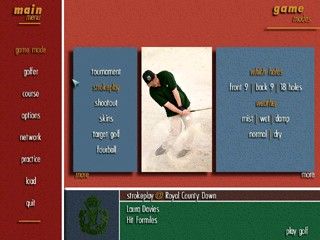 Pro 18 World Tour Golf Screenshot (Psygnosis E3 1998 Press Kit)