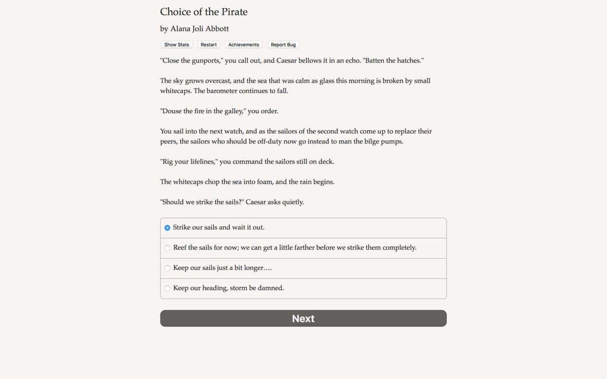 Choice of the Pirate Screenshot (Steam)