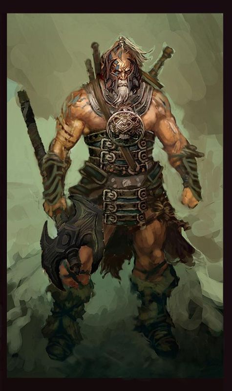 Diablo III Concept Art (Concept art): Barbarian