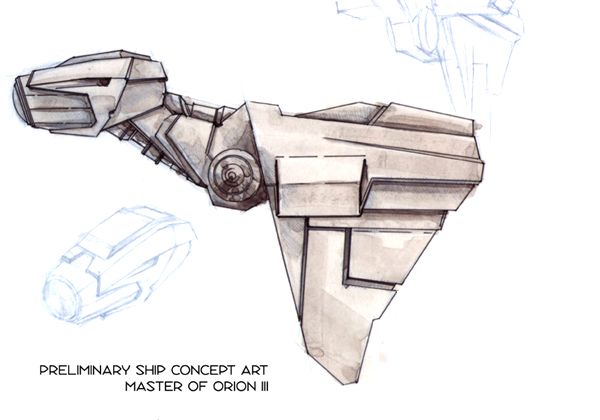 Master of Orion 3 Concept Art (Concept Art): Ship Concept B