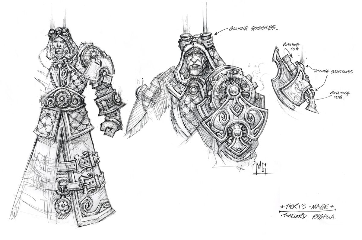 World of WarCraft: Mists of Pandaria Concept Art (Battle.net, World of Warcraft page (2016)): Tier 13, Mage