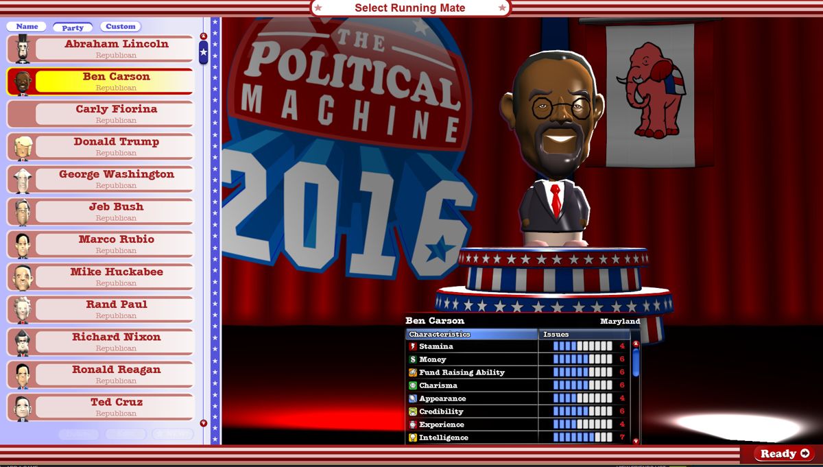 The Political Machine 2016 Screenshot (Steam)