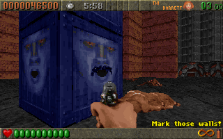 Rise of the Triad: Dark War Screenshot (Slide show preview, 1994-10-11): Mark those walls!