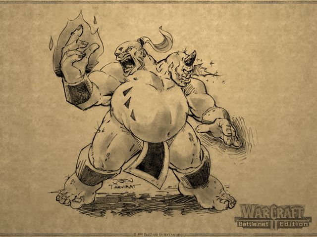 WarCraft II: Battle Chest Wallpaper (Battle.net, 2000): Ogre Mage