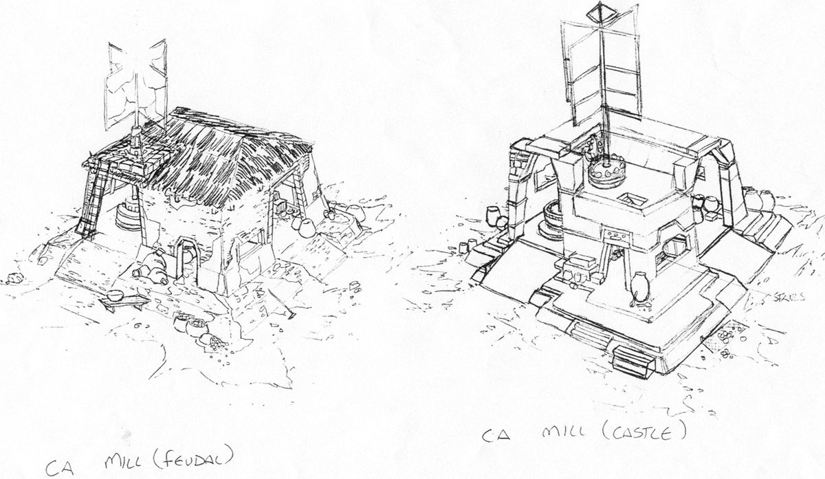 Age of Empires II: The Conquerors Concept Art (Ensemble Studios website, 2000): Mill