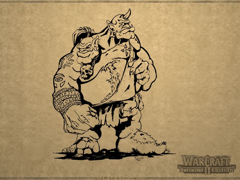 WarCraft II: Battle Chest Wallpaper (Battle.net, 2000): Ogre