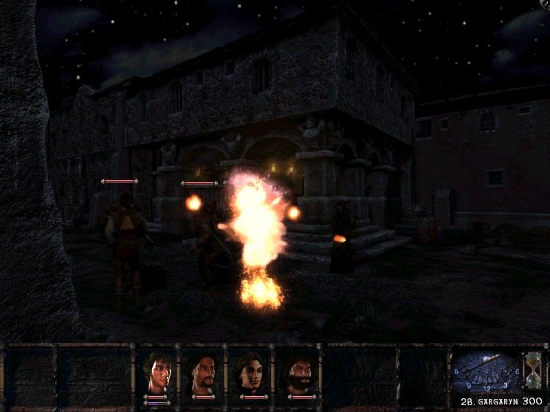 Arcatera: The Dark Brotherhood Screenshot (Ubisoft Fall-Winter 1999 Press Kit): guard exploring