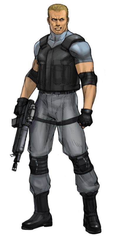 Dino Crisis Concept Art (Official Press Kit - Character Art & Renders): Gale