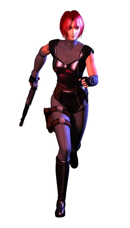 Dino Crisis Render (Official Press Kit - Character Art & Renders): Anime face mode!