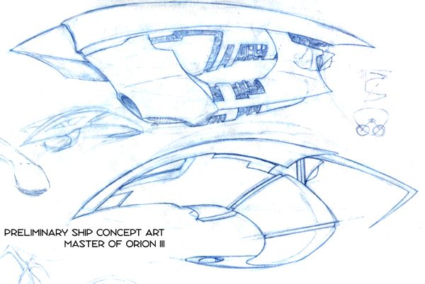 Master of Orion 3 Concept Art (Concept Art): Ship Concept A