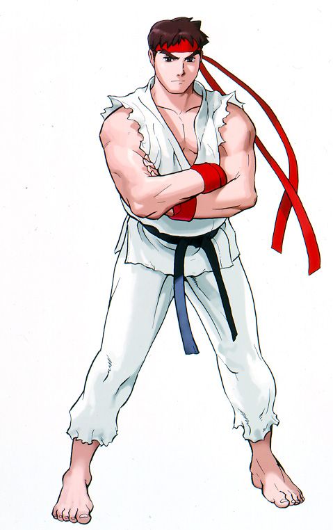 Marvel vs. Capcom: Clash of Super Heroes Concept Art (Official Press Kit - Character Art, Logo & Cover Art): Ryu