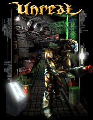 Unreal Logo (Official website, December 1998): The Mercenary. Hired hitmen of the Skaarj. One of several images randomly displayed on the main page.
