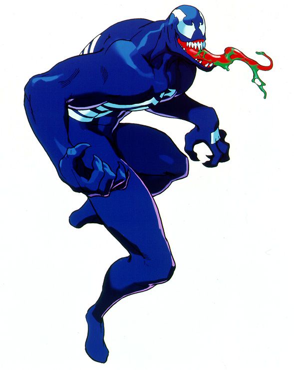 Marvel vs. Capcom: Clash of Super Heroes Concept Art (Official Press Kit - Character Art, Logo & Cover Art): Venom