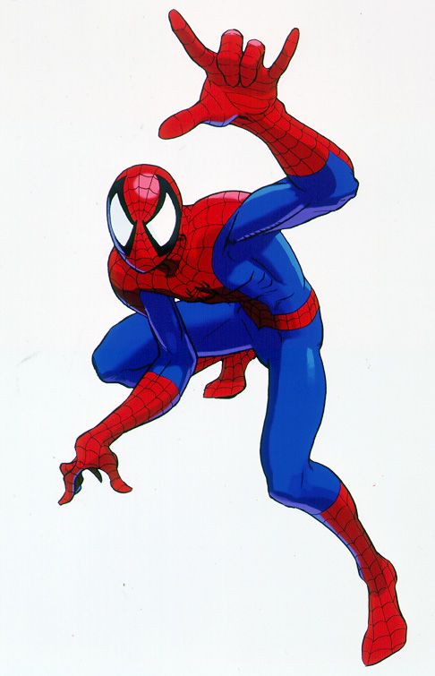 Marvel vs. Capcom: Clash of Super Heroes Concept Art (Official Press Kit - Character Art, Logo & Cover Art): Spider