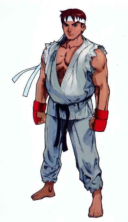 Street Fighter Alpha 3 Concept Art (Official Press Kit - Character Art & Logo (Dreamcast Version)): Ryu