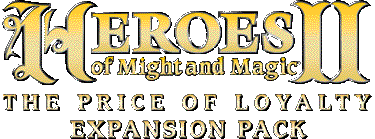 Heroes of Might and Magic II: The Price of Loyalty Logo (3DO website, 1997)