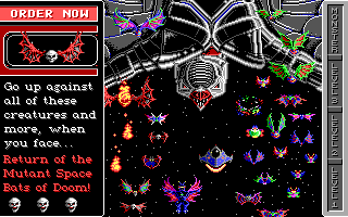 Invasion of the Mutant Space Bats of Doom Screenshot (From Shareware version 2.5.1)