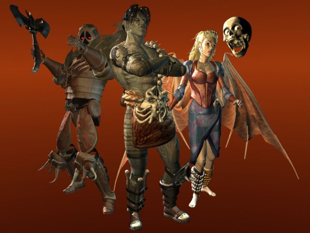 Planescape: Torment Render (Official Press Kit - Character Renders, Wallpapers and Logo): Group