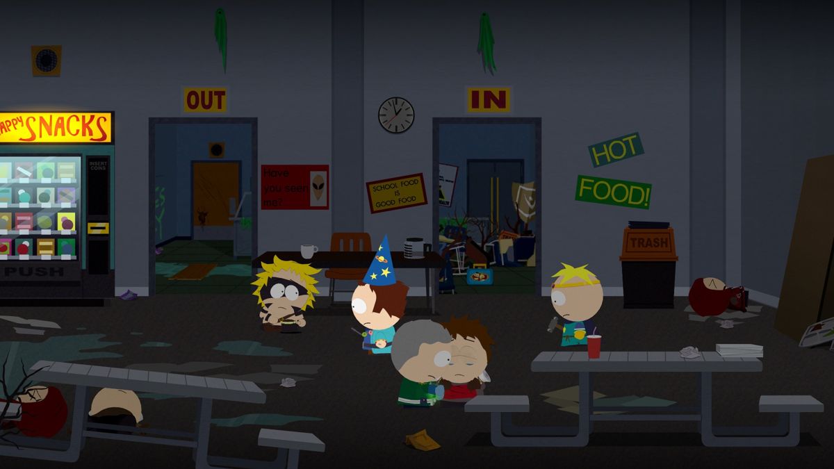 South Park: The Stick of Truth Screenshot (ubisoft.com, official website of Ubisoft): They're taking the school back, room by room.