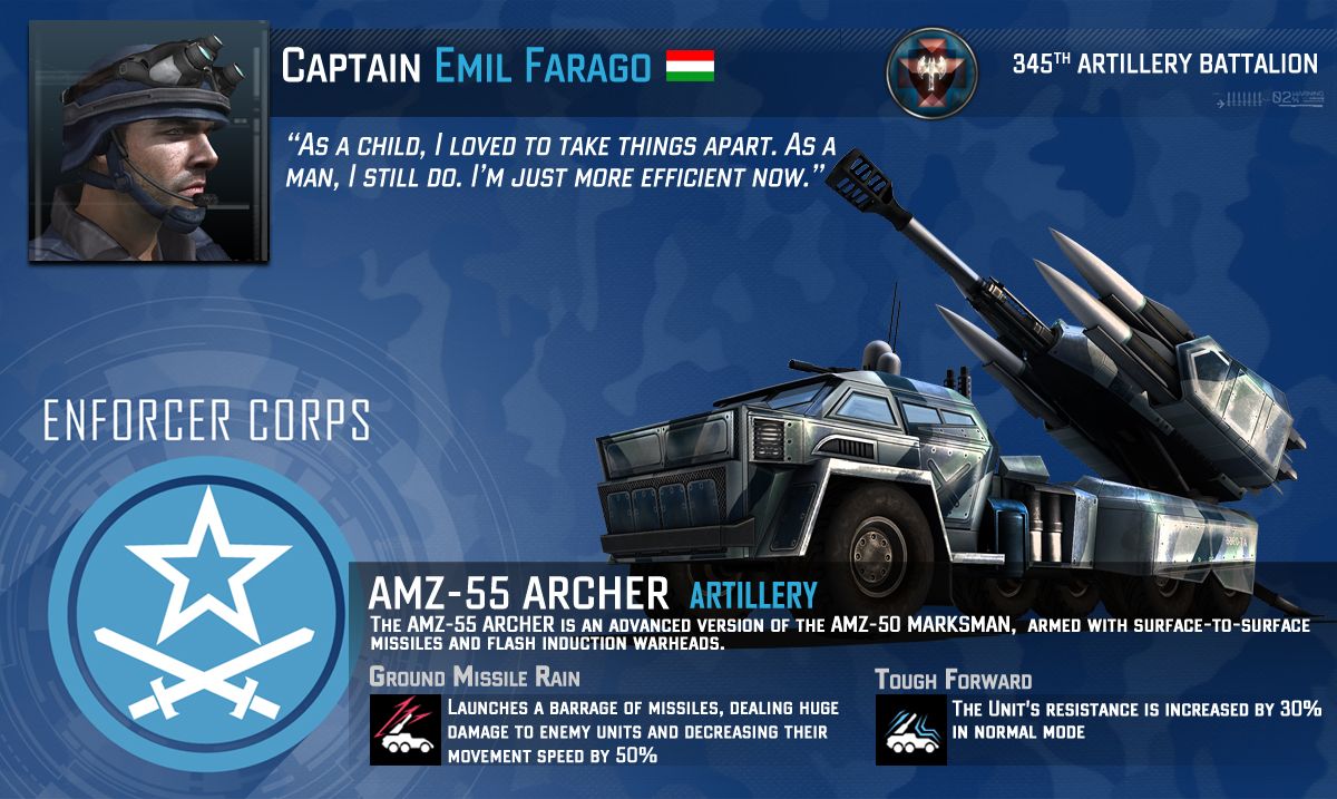 Tom Clancy's EndWar Online Concept Art (Official website artwork): European Hero Artillery