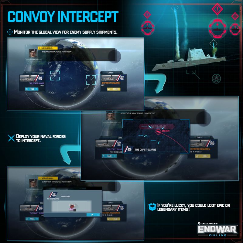 Tom Clancy's EndWar Online Concept Art (Official website artwork): Convoy Intercept
