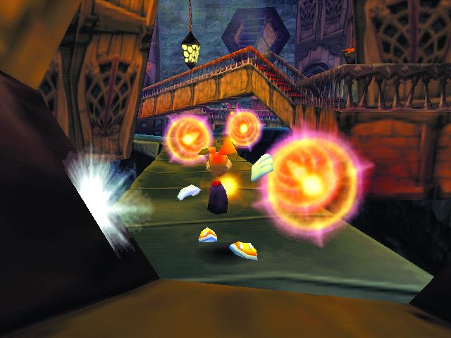Rayman 2: The Great Escape Screenshot (Official Press Kit - Screenshots & Various Artwork): fighting